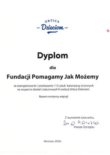 Podziękowania od Przylądku Nadzei